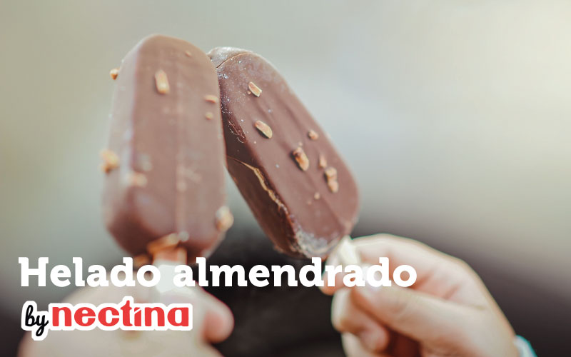 Helado almendrado con productos Nectina